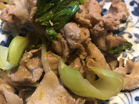 豚肉と小松菜炒め